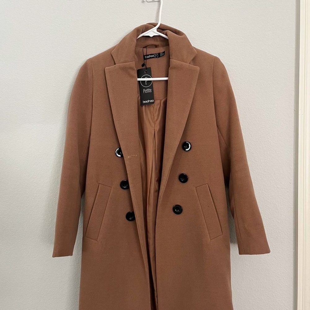 boohoo petite tailored coat